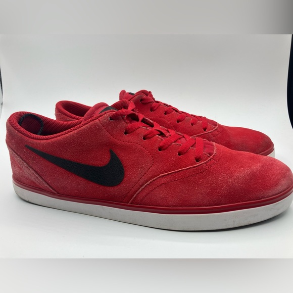 Nike Mens Red SB Check 705265-601 Cushioned Low Top Athletic Shoes Size 13 - Picture 6 of 15